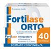 Fortilase Orto, 40 Compresse, Integratore Alimentare di Bromelina, Vitamina D3, Vitamina K2 e Calcio, Supporta il Sistema Osseo e Articolare, 2 Confezioni da 20 Compresse