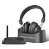 Avantree HT5009 Plus - Cuffie TV Senza Fili Wireless per Televisione, Voce Chiara per Anziani, Pass-Through, Bluetooth 5.3, Chipset Qualcomm, aptX-Adaptive, Base di Carica Separata, 50h Autonomia