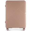 WITTCHEN Valigia da viaggio Valigia grande in policarbonato resistente 4 ruote doppie girevoli Chiusura a combinazione TSA Manico telescopico GL Style rosa cipria