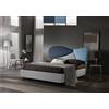 LettiPer IT - Letto Contenitore DIVINA Moderno Box Contenitore e Rete a Doghe Elegante Testiera Tessuto Imbottito SFODERABILE matrimoniale king size