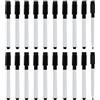 Riybyds 10 PCS Pennarello Nero per Lavagna Magnetica, Pennarelli Cancellabili per Lavagna Bianca con Cappuccio Magnetico, Inchiostro a Basso Odore, Adatti per Scuola, Ufficio, Casa e Intrattenimento (20PCS)