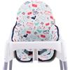 JYOKO KIDS Cuscino per il seggiolone compatibile con Ikea antilop, 100% Cotone (Dino Party)
