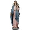 Grace4Joy Statua della Madonna Beata: statua di Santa Maria con gigli da 35,5 cm, elegante decorazione per la casa, dipinta a mano, collezione Renaissance.