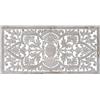 DRW Testiera per Letto da 163 cm Mandala intagliata e Traforata in Bianco decape, 163 x 3,5 x 81 cm, Legno e MDF, 163x3.5x81 cm