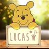 WONDEE Disney Lampada Winnie the Pooh Neonato Personalizzata Con Nome - Lampada Luce Notturna Bambini Orsetto Winnie The Pooh, Regali Neonato e Regalo Battesimo Bimbo e Bimba, Disney idee Regalo