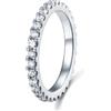 Gold Gala Anello Donna Eternity Riviera in Argento 925 Rodiato con Zirconi Bianchi (9)