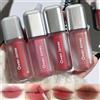 Baorder Set di 4 rossetti liquidi opachi, lucidalabbra coreano vellutato, rossetto waterproof a lunga tenuta, kit regalo trucco con rossetto opaco nude per donne.