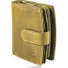 Matador Marca Porta Monete Da Donna Pelle #VALENZA con Nobile Scatola Regalo, Lusso Porta Carte con protezione RFID, Portafoglio Donna Firmato con Molti Scomparti per Carte, Verde Chiaro