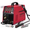 ARCCAPTAIN Saldatrice a Filo Continuo 200A MIG Alluminio 6 in 1 230V Multiprocesso con MIG a Gas/MIG a Filo Animato/Lift TIG/MMA/Spot e Spool Gun MIG, Controllo Sinergico