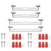 PATIKIL 80mm(3,15), 95mm(3,74) Kit Staffa Montaggio Universale per Lampada, 4 Set Piastra per Plafoniera con Barra Trasversale con Vite Lampadario a Sospensione per Lampada Soffitto