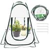 HH-LIFE 1 Pezzo Mini Serra, Trasparente Piccola Portatile Copertura per Piante, Tenda Di Crescita Delle Piante per Interni Esterni Impermeabile Pioggia 70 x 70 x 80 cm