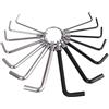 G4GADGET Set di 14 chiavi imperiali a brugola Alan esagonale con anello portachiavi