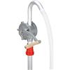 Zerone Pompa Olio Manuale, 29L/min Pompa Travaso Liquidi Rotativa Pompa a Leva a Barilotto Pompa Manuale in Lega di Alluminio per Fusti Olio Pompa Travaso Liquidi