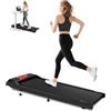 Cozary Tapis Roulant Elettrico con 5% Inclinazione, 4 in 1 Salvaspazio-Treadmill, 8km/h Walking Pad, Motore 2.5HP Potente, App e Telecomando, Display LED, Tapis Roulant Sotto Scrivania