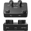Cubilux Game Audio & Chat Mixer per Switch, PC, PS5, PS4, Xbox, Steam Deck, Discord - Mix Audio di Gioco e Chat Vocale, Uscita Doppia per Cuffie, Controllo Indipendente, Corpo in Alluminio