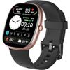 HUAKUA Smartwatch Uomo Donna Chiamate e WhatsApp Orologio Smart Risposta Chiamate Bluetooth Contapassi da polso Cardiofrequenzimetro Saturimetro Impermeabile per Andorid iOS