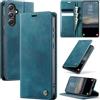 Cracedily Cover per Samsung Galaxy S23 FE Case, Libro Custodia Portafoglio Premium Pelle PU, Slot Scheda, RFID Shieldon, Chiusura Magnetico Aletta Antiurto Case Custodia per Galaxy S23FE, Blu-verde