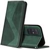 ZONNAVI Cover per Samsung Galaxy A71, Flip Custodia Pelle PU con [Slot Cart] [Supporto Stand] [Magnetica], Cover a Libro Portafoglio per Samsung Galaxy A71 (Verde)