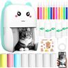 KDISHKRA Mini Stampante Termica Portatile - Stampante Bluetooth Senza Inchiostro per Smartphone, Stampa Foto dal Cellulare, Etichette, Note, Adesivi, Pagina Web, Idea Regalo Creativa DIY