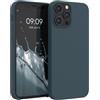 kwmobile Cover per Apple iPhone 12 Pro Max Custodia - Back Case per Smartphone in Silicone TPU - Protezione Gommata - ardesia scuro