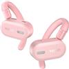 TOZO O2 Cuffie Bluetooth Sport Multipoint, 10,5g Auricolari Bluetooth 5.3 con 4 Mics, APP Cuffie Wireless Running Gancio Rotazione Cancellazione Rumore Rosa