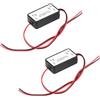 Zescyha 2 Pezzi Filtro Telecamera Retromarcia, Raddrizzatore 12V DC per Telecamera di Retromarcia, Antidisturbo Stabile Bassa Tensione per Auto, Eliminazione Interferenze Schermo Nero, Compatibile con Veicoli
