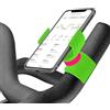 Renimove Supporto telefono cyclette spinning tapis roulant spin bike compatibile con smartphone con schermo fino a 7,5 installazione facile fissaggio sicuro e stabile rotazione a 360° (Verde)