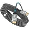 Nersligek Cavo DisplayPort 2.1 5M-DP Supporta 16K@60Hz, 10K@60Hz, 8K@120Hz, 4K@240Hz/165Hz/144Hz, 2K@360Hz/240Hz, 80Gbps, HDR, DSC1.2a, FreeSync, G-Sync per Monitor da Gioco, Scheda Grafica, PC