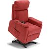 REDÒKASA Poltrona relax elettrica Denver per anziani, 2 motori, 2 ruote posteriori, sistema reclinazione e alzapersona, braccioli e sponde estraibili, pediera estensibile, tessuto idrorepellente