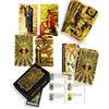 YIMINGOUFEI Tarocchi Inglesi Waite in Lamina d'Oro, 78 Carte in PVC Impermeabile con Guida, Mazzo Tarot con Arte Medievale e Dettagli Gold Foil