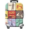 Mandarinmelon Coprivaligia Elastico Lavabile Riutilizzabile - Custodia Copri Valigia Protettiva per Bagagli - Copertura per Valigia da Viaggio - 4 Taglie Disponibili (S, M, L, XL) - Proteggi Valigia