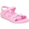 Birkenstock Sandali bimba, modello Rio Kids, punta aperta, chiusura con fibbie, interamente in Eva, colore Rosa