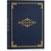 Lanpn Papà Raccontami la Storia della Tua Vita, Diario Voglio Sapere la tua Storia Papa 300+ Domande, Dad Story Book Journal Libro Ricordi di Padre Festa del Papà Compleanno Natale Regalo, Blu