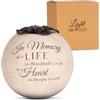 Pavilion Gift company 19009 Light Your Way Terra Cotta Candle Holder, in Memory, 12,7 cm