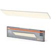 OSRAM Planon Frameless panel light in white with advanced LED technology, 40 W, rectangular shape (1,200 x 300 mm), warm white light colour at 3,000 K, aluminium housing