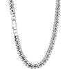 U7 Collana Uomo Catena Robusta a Maglia, 12 mm Lunghezza Catena Uomo in Acciaio, 56 cm Collane Argento Uomo Necklace for Men Catenia Spessa, Gioielli di Moda