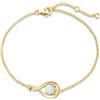 FANCIME Bracciale 925 Argento Sterling Placcato Oro Giallo Infinity, Pietre di Nascita, Braccialetti per Donne, Gioielli Eleganti, Regali di Compleanno per Mamma, Donna, Lei, Lunghezza Catena 17 cm +