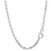 NKlaus 80cm collana con catena ad ancora solida in argento 925 diamantata 2mm 13,3g 3684