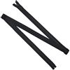 Aerzetix - Set di 6 Cerniere Lampo a Spirale N°5 150cm separabili con cursore | in Metallo Nylon Poliestere | Colore Nero | per Cucito Artigianato creazioni Tessili