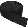 QUARKZMAN Nastri in Sbieco Twill, 10M x 40mm Nastro di Cotone in Tessuto Rotolo Nastro a Spina di Pesce Fettuccia per Abbigliamento Accessori Borse Cucito Fai da Te Rilegature, Nero