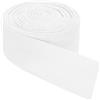 QUARKZMAN Nastri in Sbieco Twill, 10M x 50mm Nastro di Cotone in Tessuto Rotolo Nastro a Spina di Pesce Fettuccia per Abbigliamento Accessori Borse Cucito Fai da Te Rilegature, Bianco