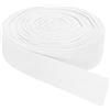 QUARKZMAN Nastri in Sbieco Twill, 10M x 30mm Nastro di Cotone in Tessuto Rotolo Nastro a Spina di Pesce Fettuccia per Abbigliamento Accessori Borse Cucito Fai da Te Rilegature, Bianco