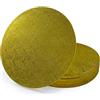 Miss Bakery's House® Cake Drum - 12 mm - Ø 30 cm - dorato - 5 pezzi - sottobicchieri per torta - piatto - spesso - resistente - rivestito - rotondo