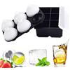 HONYAO® Ghiaccio Stampo Silicone con Coperchio, 5CM Cubetti Ghiaccio Sfera Cubo, Senza BPA Forma Ghiaccio Grande per Whisky Cocktail