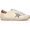 GOLDEN GOOSE SUPER-STAR CLASSIC WITH LIST Sneaker uomo bianca in pelle