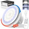SBONNI Aspiratore Bagno 150mm, 11 Effetti Luminosi, 6 Velocità, 2 Direzioni Ventilatore, Estrattore Aria Silenzioso con Telecomando, Potente Ventola Aspirazione Bagno Cucina WC Garage Cantina