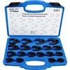 CCLIFE 19 Pezzi chiave zampa Set Chiavi Aperta 1/2 3/8 attacco esterno quadrato | 8-32 mm Set Chiavi A Zampa Di Gallo
