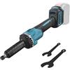 LIROPAU Smerigliatrice dritta a batteria, compatibile con batteria Makita da 18 V, levigatrice dritta elettrica senza spazzole con mandrino da 6 mm e 4 velocità variabili (senza batteria)