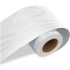 LACHEERY Bordo Adesivo Autoadesivo in Legno Bianco Carta da Parati Effetto Legno 7.6cm x 1500cm Vinile Impermeabile Perfetto per Pareti Camera da Letto Cornici Specchi Mobili Tavoli Sedie