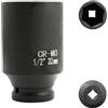 Flewdart bussola lunga esagonale 1/2 32mm, chiave a bussola 32 mm 1/2, Lunghezza 78 mm, acciaio al cromo molibdeno, CR-MO (32mm)